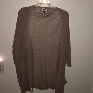 a cream/pink cardigan!